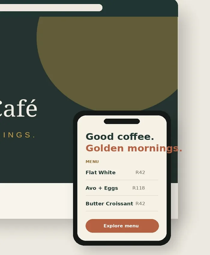 Kora & Crumb Starter mobile website detail